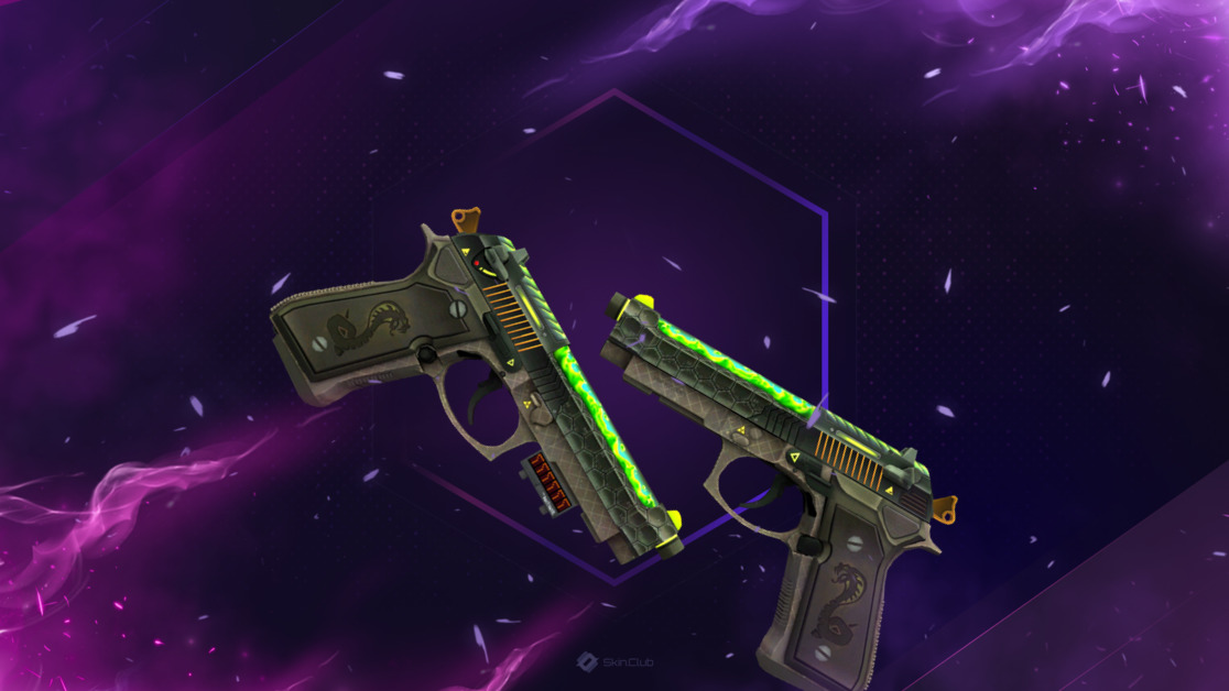StatTrak™ Dual Berettas | Cobra Strike (Factory New)