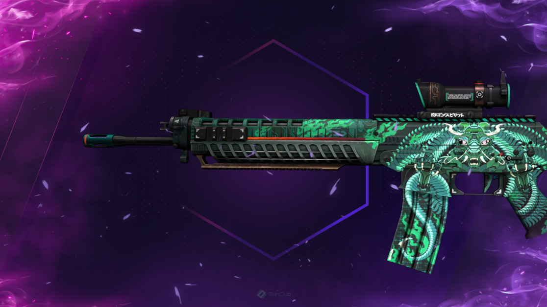 SG 553 | Dragon Tech (Minimal Wear)