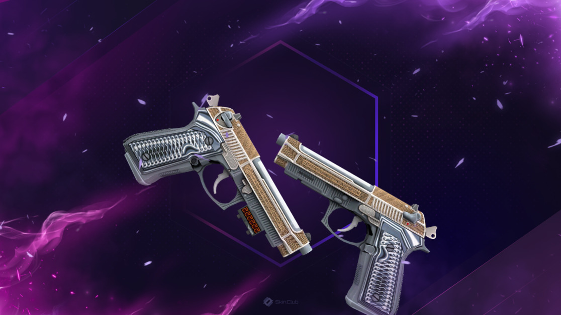 StatTrak™ Dual Berettas | Tread (Factory New)