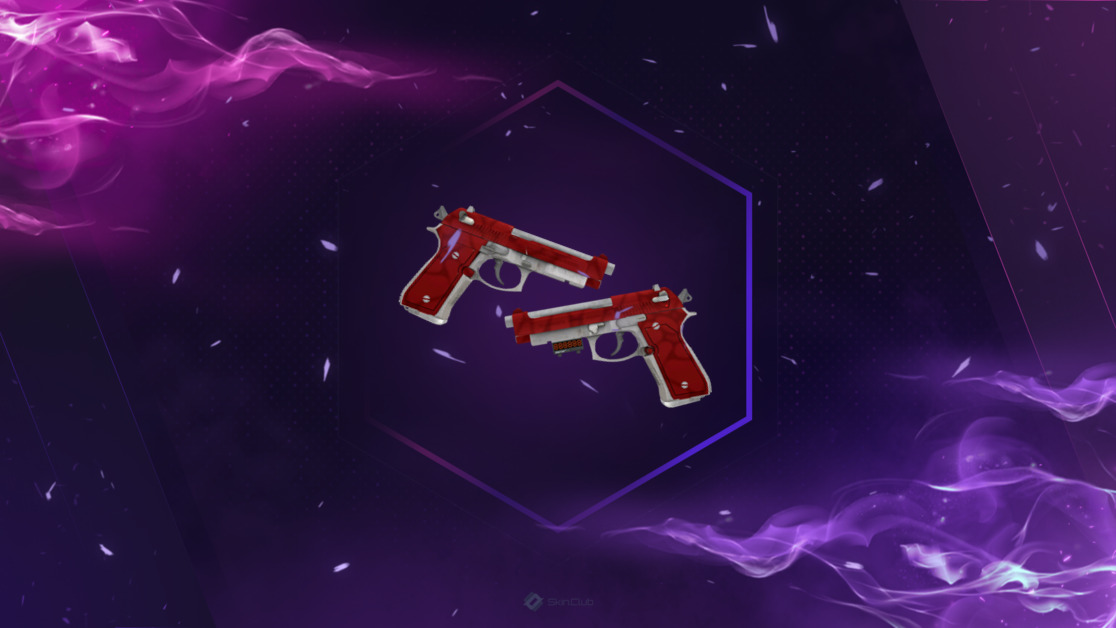 StatTrak™ Dual Berettas | Hemoglobin (Factory New)