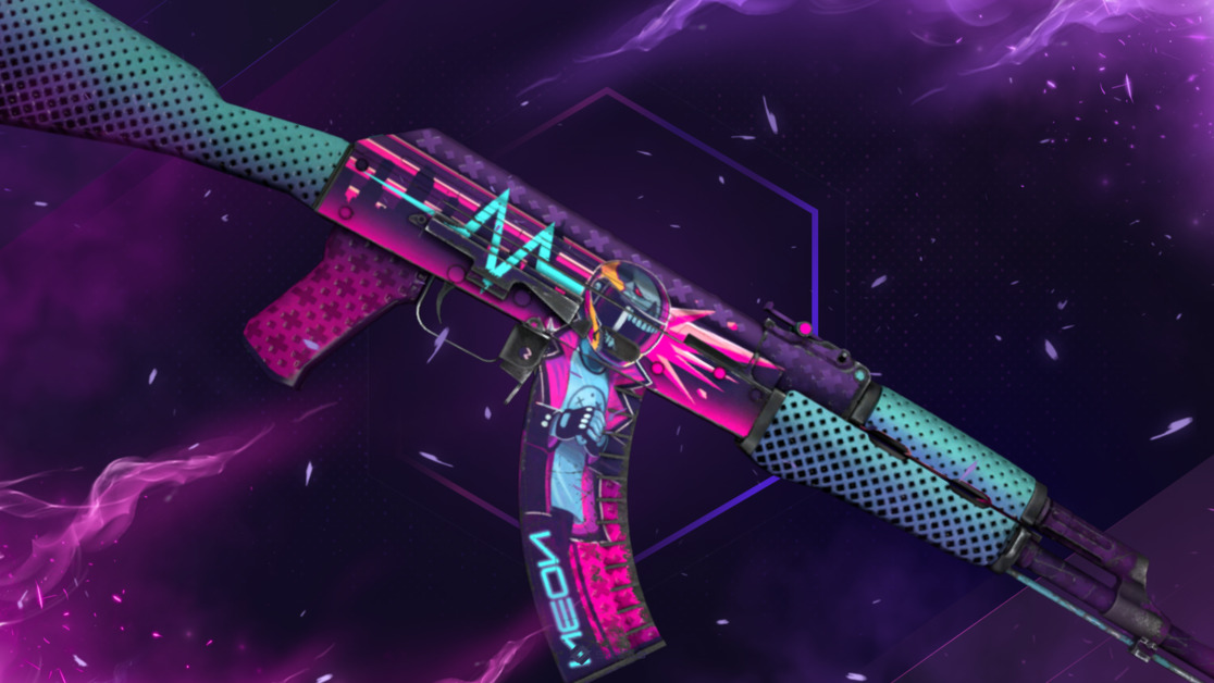 AK-47 | Neon Rider (Well-Worn)