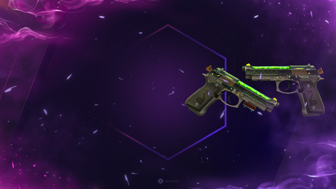 StatTrak™ Dual Berettas | Cobra Strike (Factory New)