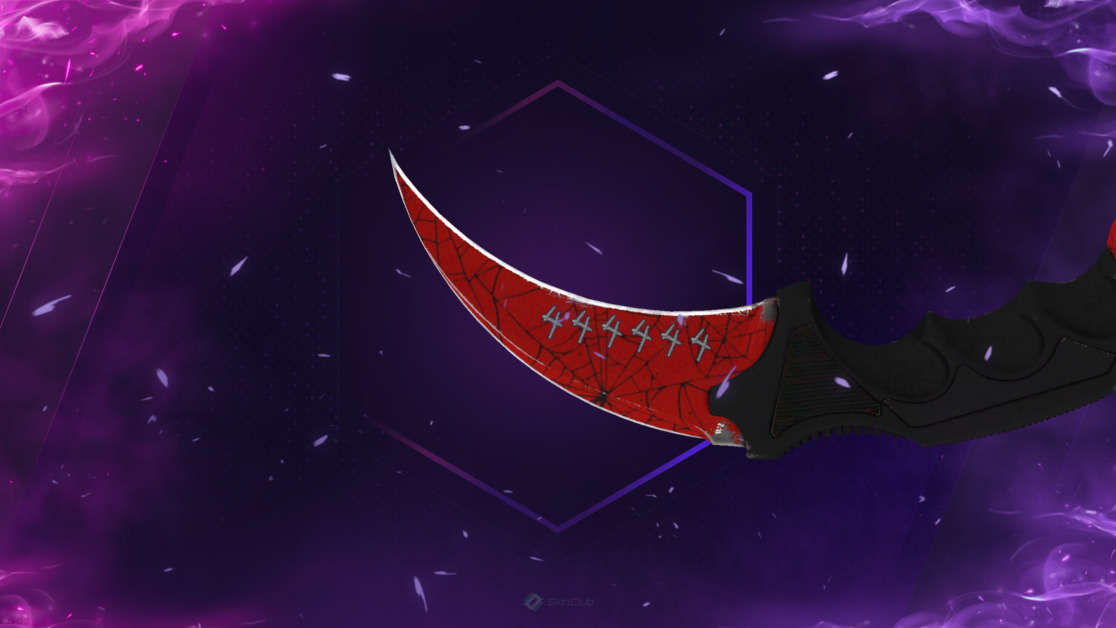 ★ StatTrak™ Karambit | Crimson Web (Minimal Wear)