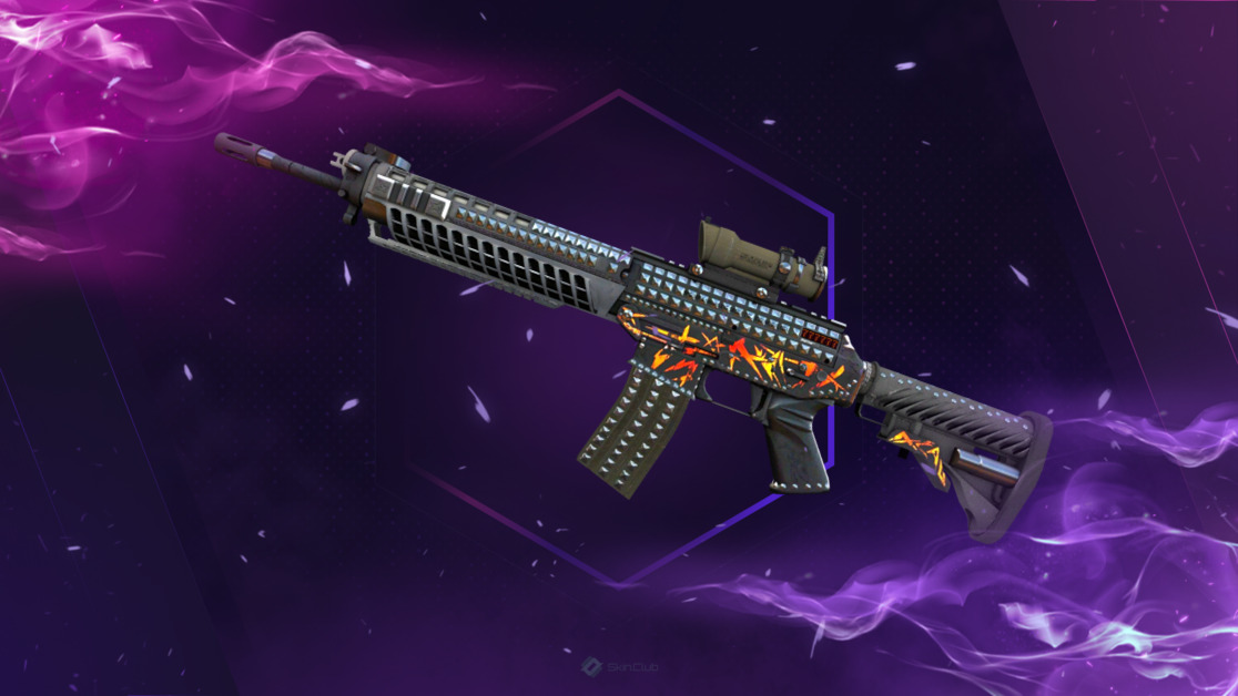 StatTrak™ SG 553 | Heavy Metal (Field-Tested)