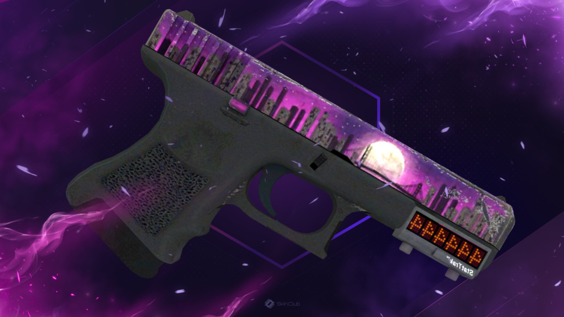 StatTrak™ Glock-18 | Moonrise (Battle-Scarred)