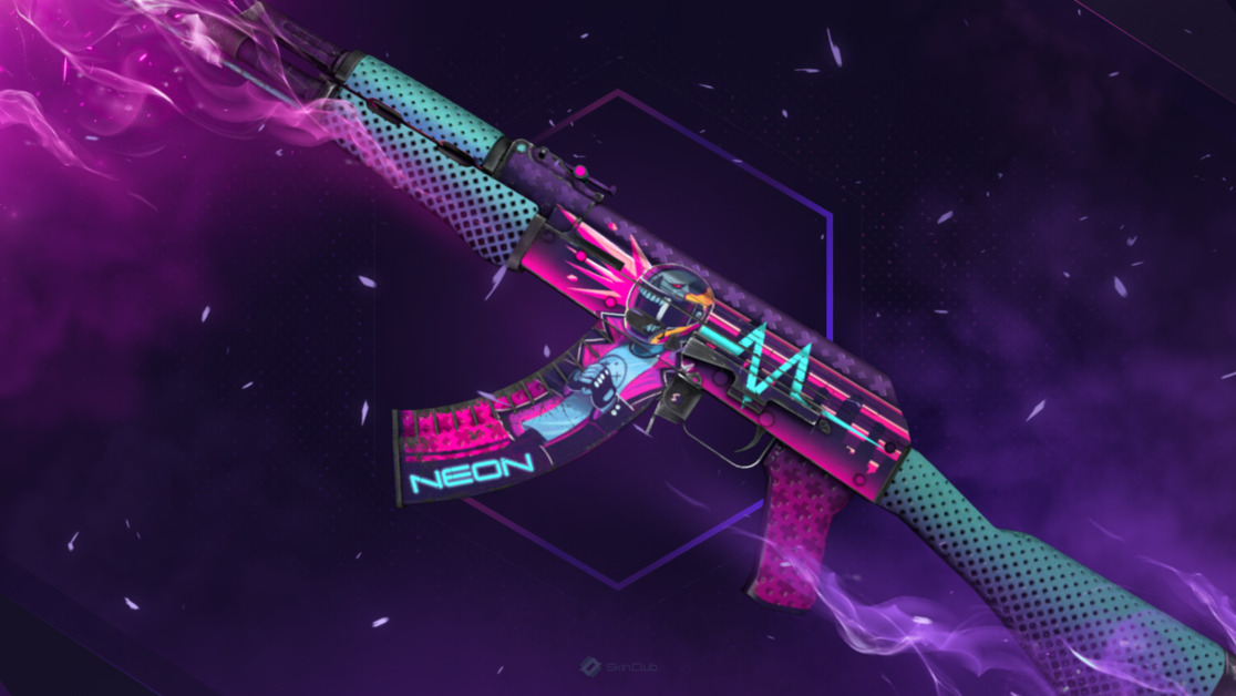 AK-47 | Neon Rider (Well-Worn)