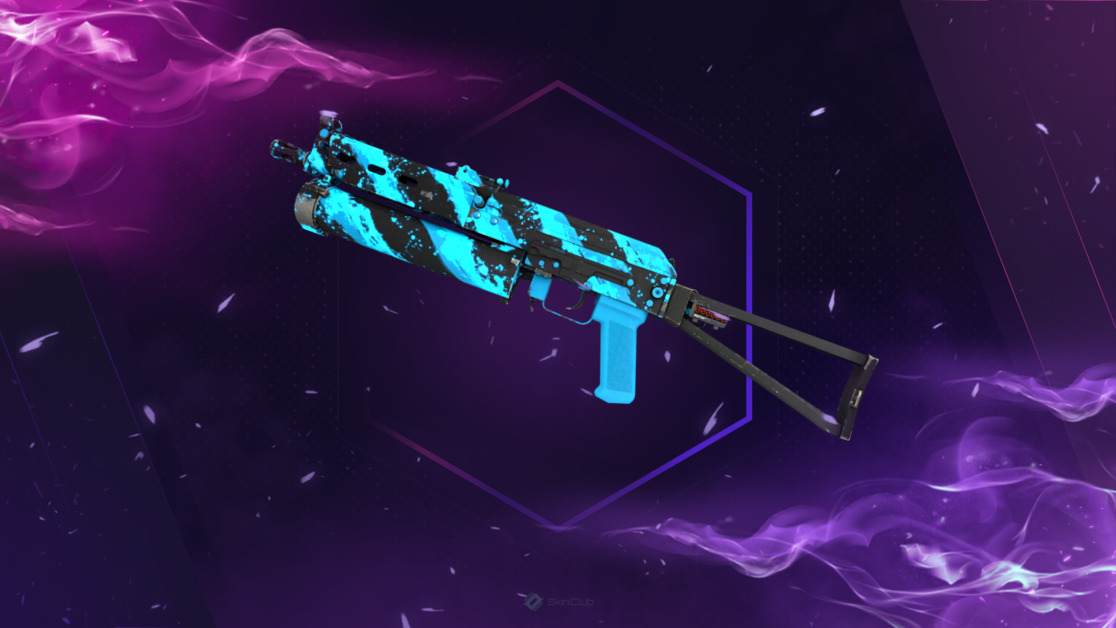 StatTrak™ PP-Bizon | Blue Streak (Minimal Wear)