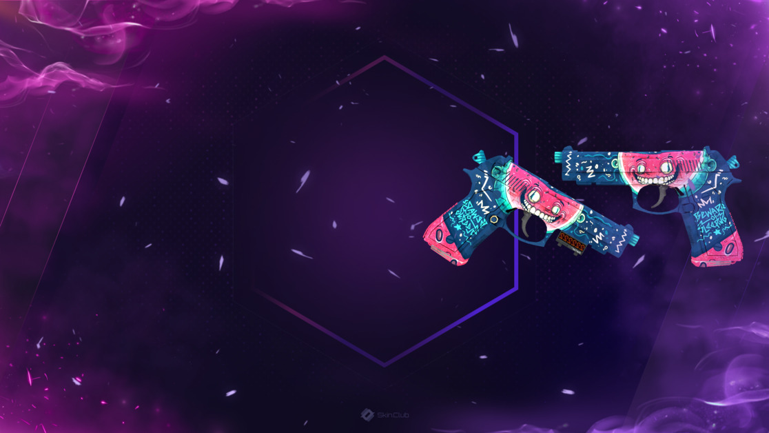 StatTrak™ Dual Berettas | Melondrama (Factory New)
