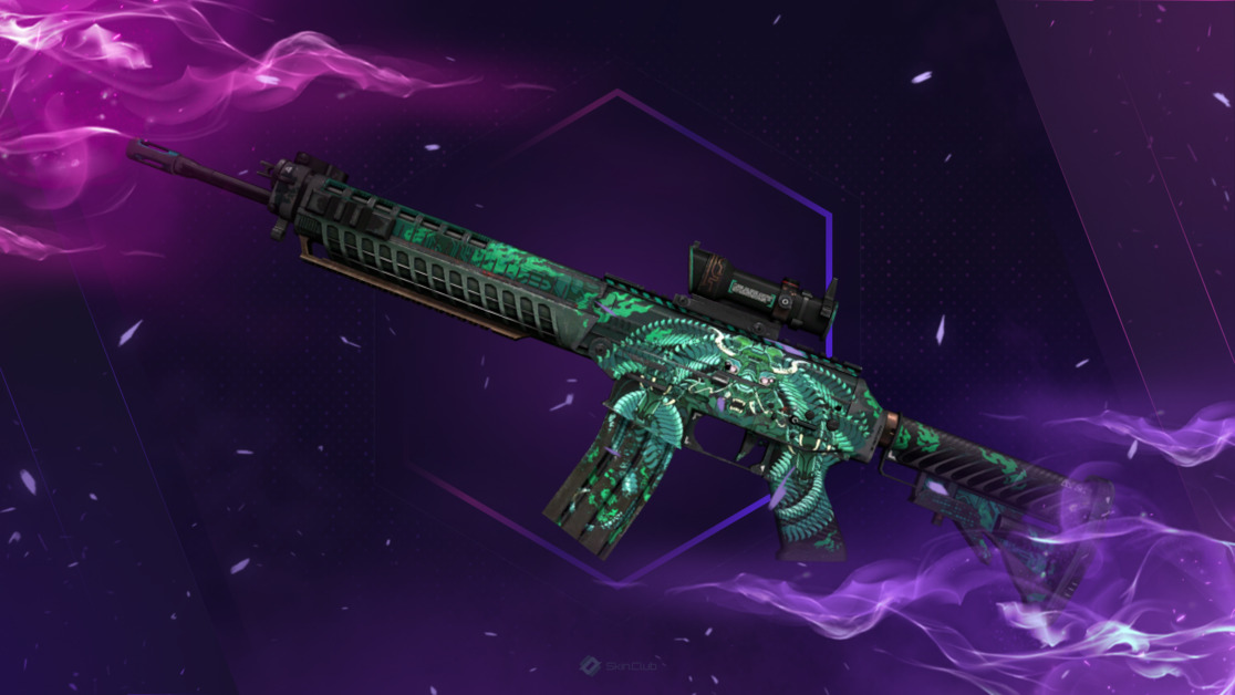 SG 553 | Dragon Tech (Well-Worn)