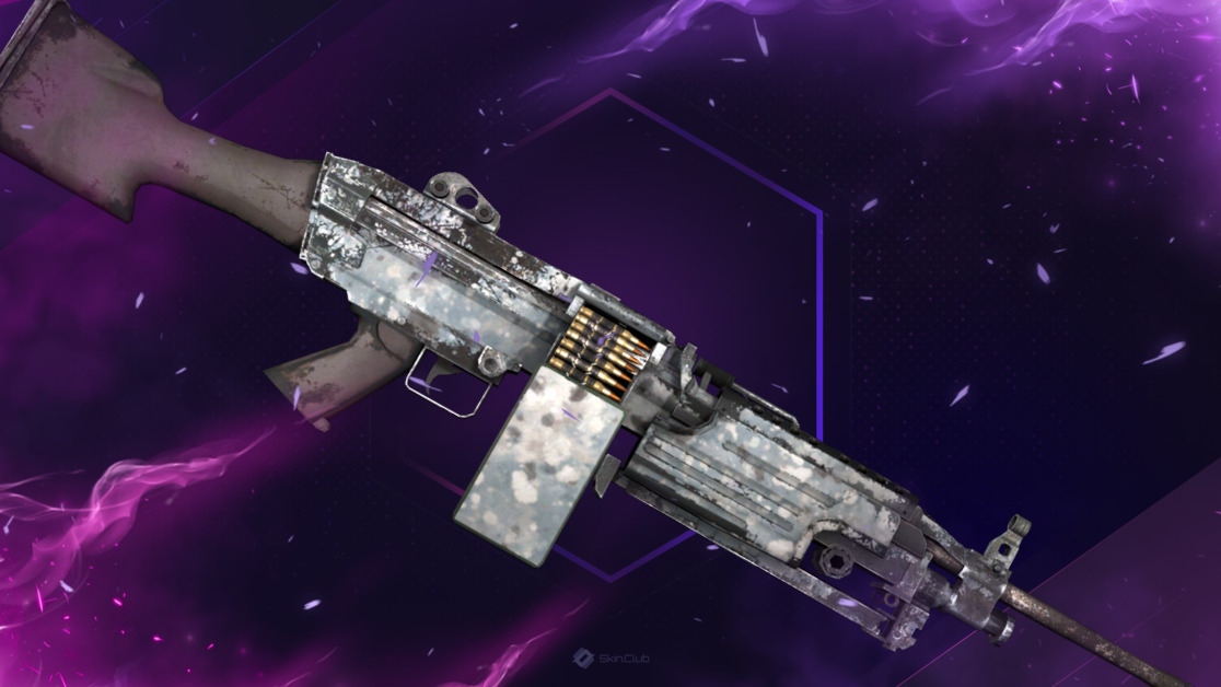 M249 | Blizzard Marbleized (Well-Worn)