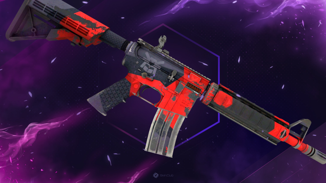StatTrak™ M4A4 | Evil Daimyo (Well-Worn)