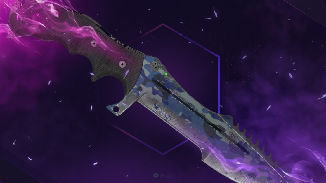 ★ Huntsman Knife | Bright Water (Battle-Scarred)