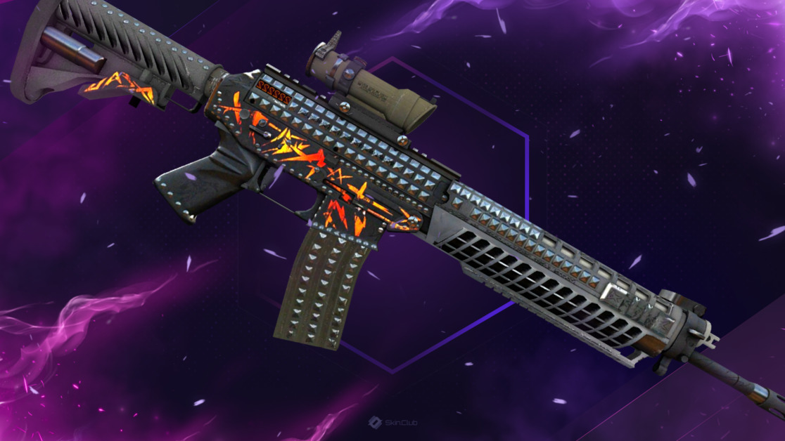 StatTrak™ SG 553 | Heavy Metal (Battle-Scarred)