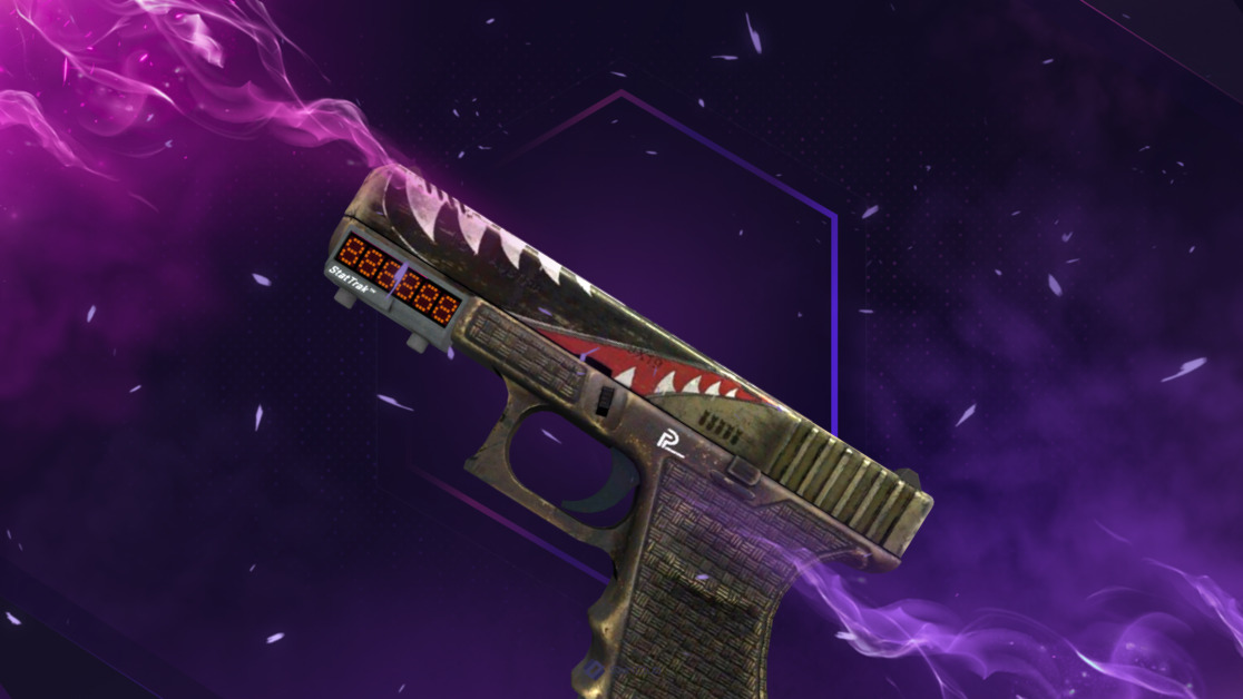 StatTrak™ Glock-18 | Warhawk (Well-Worn)