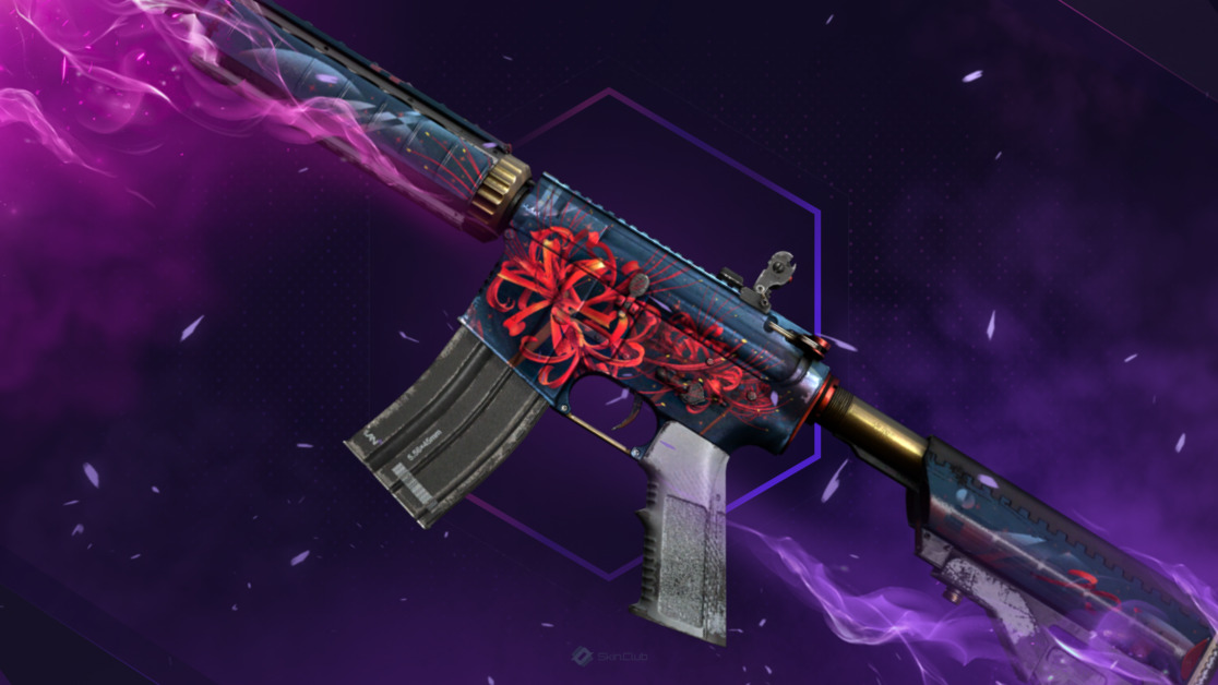 M4A4 | Spider Lily (Well-Worn)