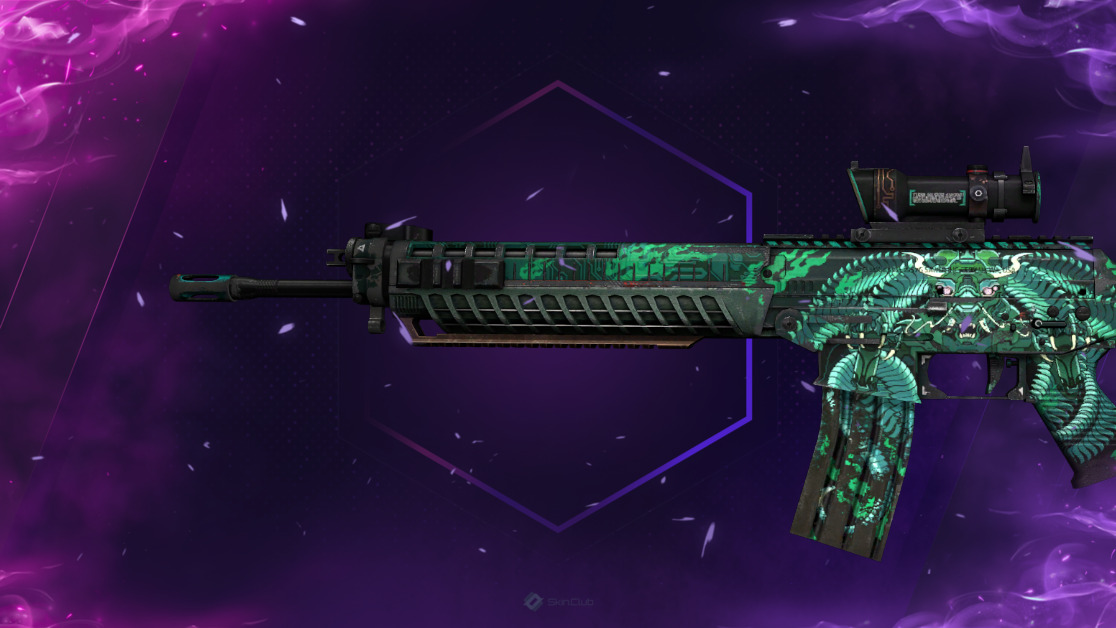 SG 553 | Dragon Tech (Well-Worn)