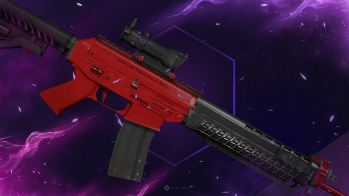 SG 553 | Candy Apple | Field-Tested