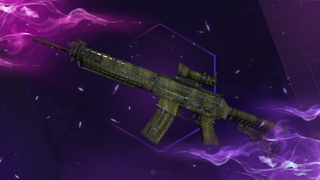 SG 553 | Gator Mesh (Battle-Scarred)