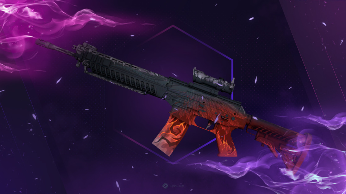 SG 553 | Darkwing (Minimal Wear)