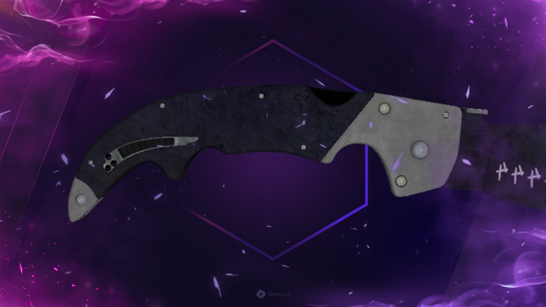 ★ StatTrak™ Falchion Knife | Blue Steel (Well-Worn)
