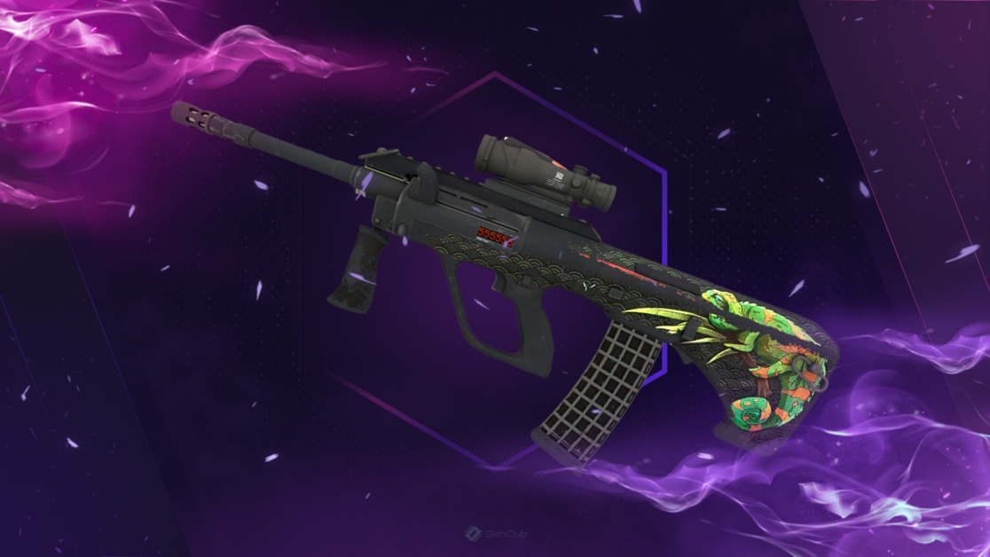 StatTrak™ AUG | Chameleon (Battle-Scarred)