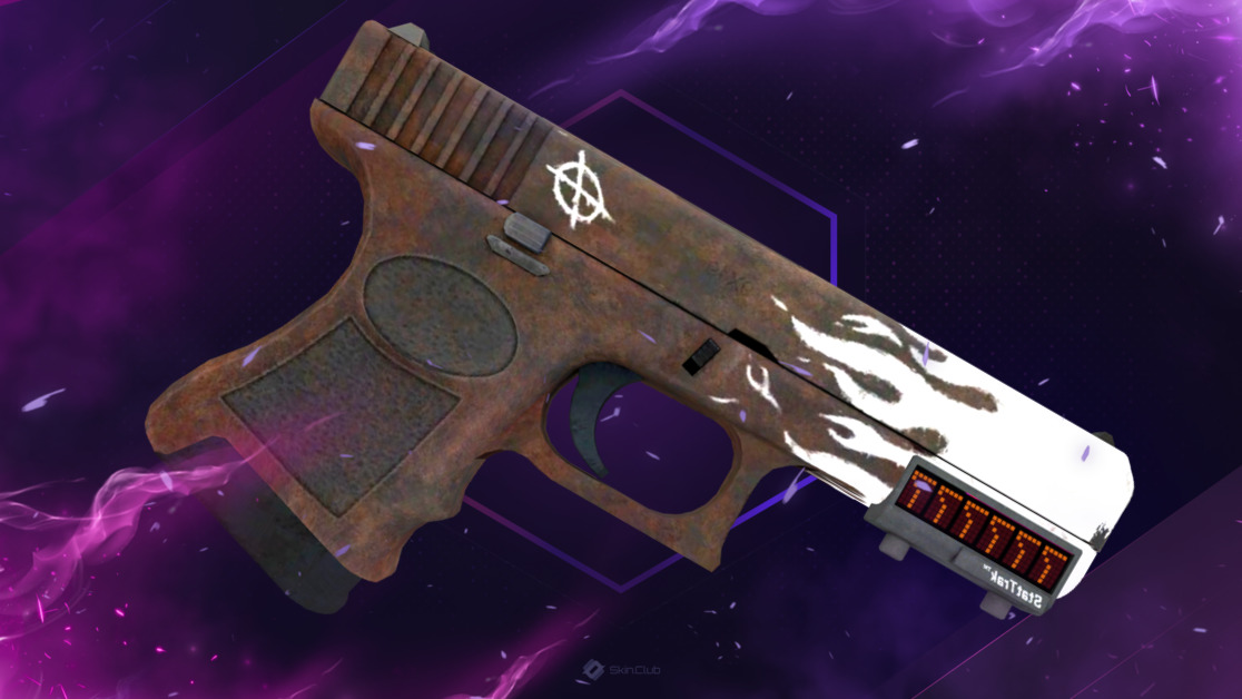 StatTrak™ Glock-18 | Oxide Blaze (Minimal Wear)
