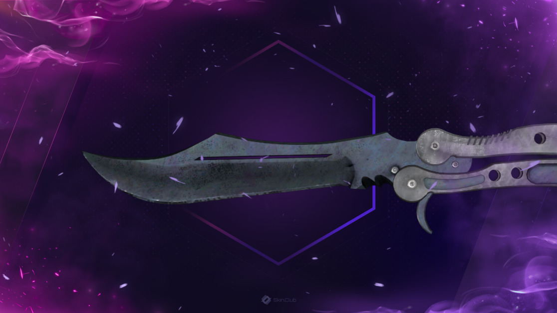 ★ Butterfly Knife | Blue Steel (Factory New)