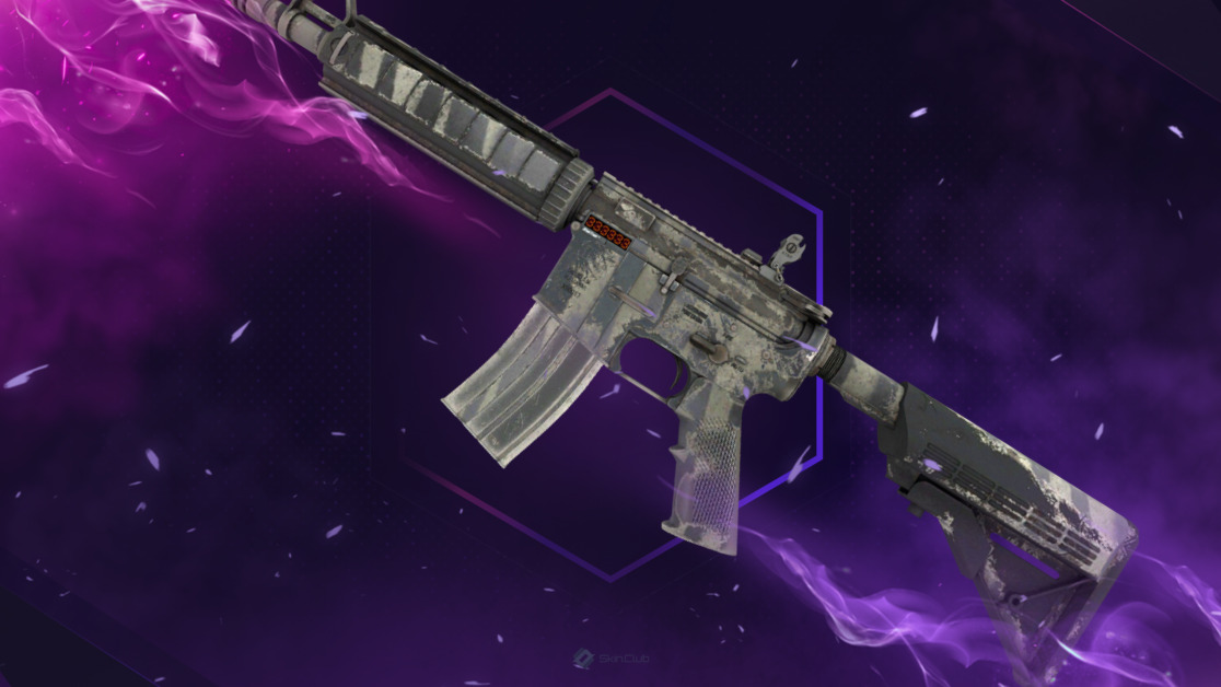 StatTrak™ M4A4 | Faded Zebra (Well-Worn)