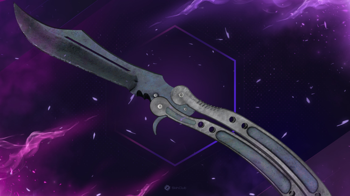 ★ Butterfly Knife | Blue Steel (Factory New)