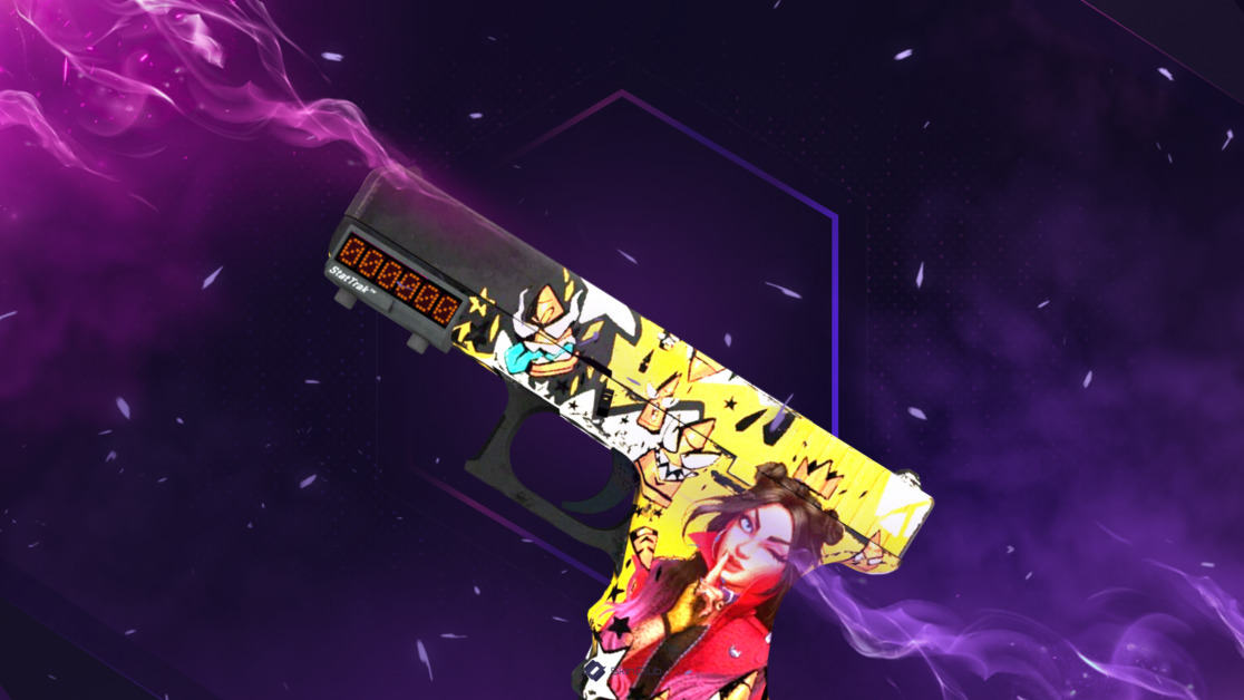 StatTrak™ Glock-18 | Bullet Queen (Battle-Scarred)