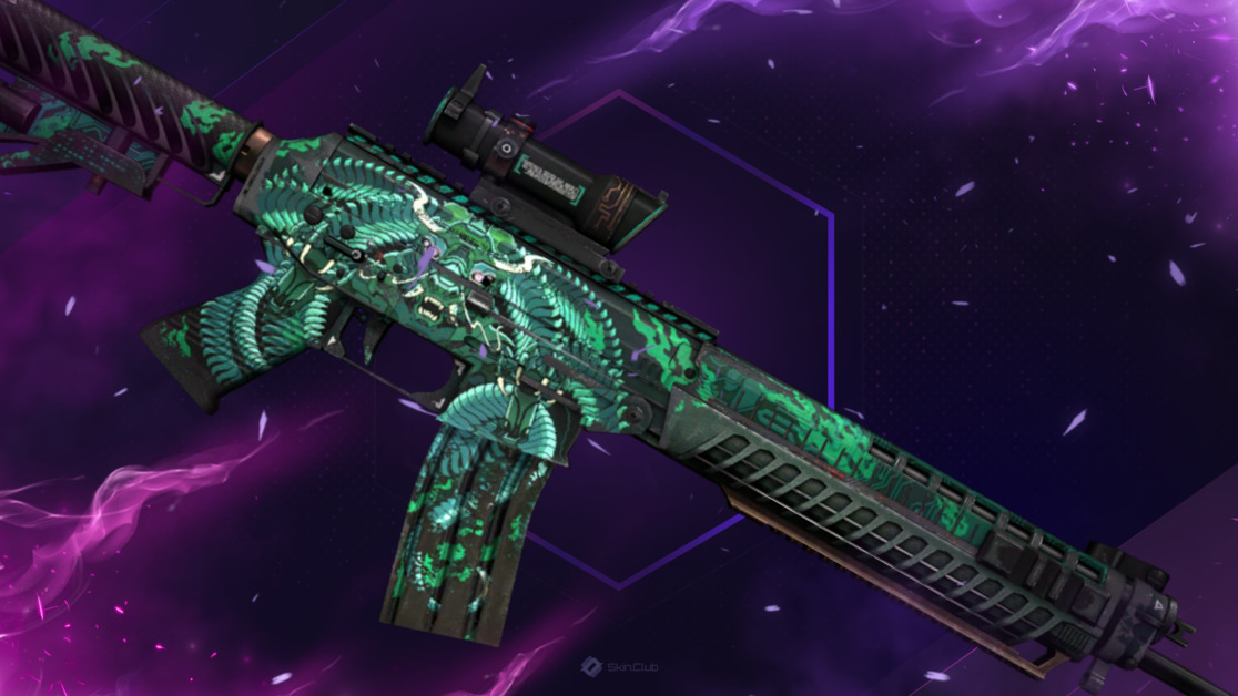 SG 553 | Dragon Tech (Well-Worn)