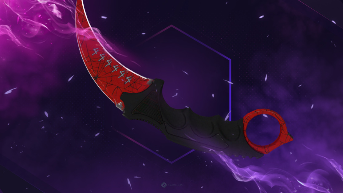 ★ StatTrak™ Karambit | Crimson Web (Minimal Wear)