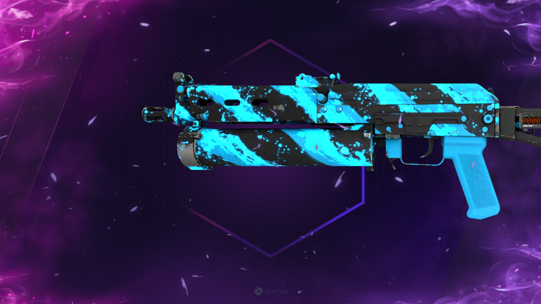 StatTrak™ PP-Bizon | Blue Streak (Minimal Wear)