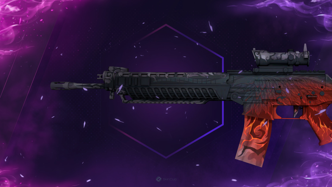 SG 553 | Darkwing (Minimal Wear)