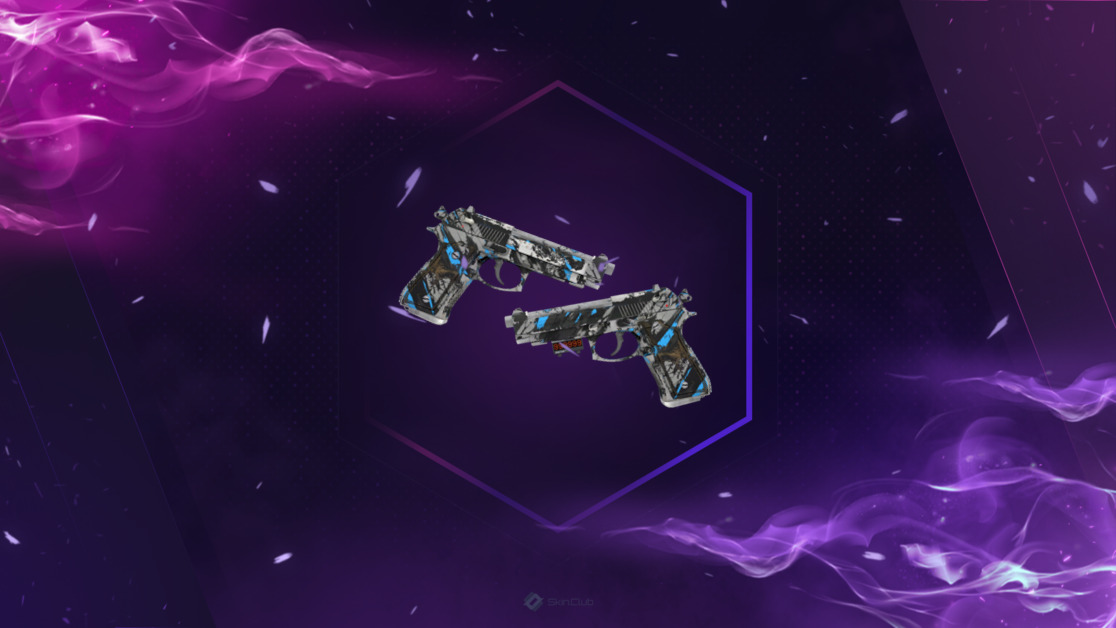 StatTrak™ Dual Berettas | Shred (Well-Worn)