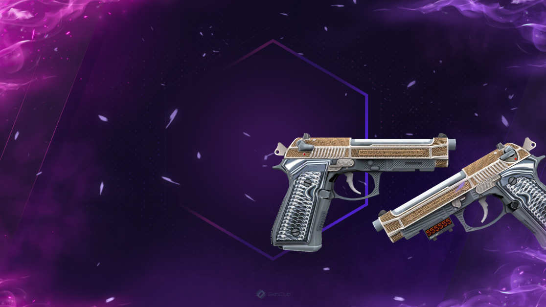 StatTrak™ Dual Berettas | Tread (Factory New)