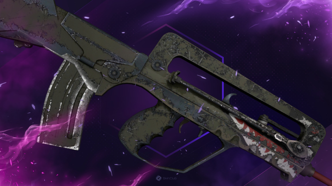 FAMAS | Spitfire (Battle-Scarred)