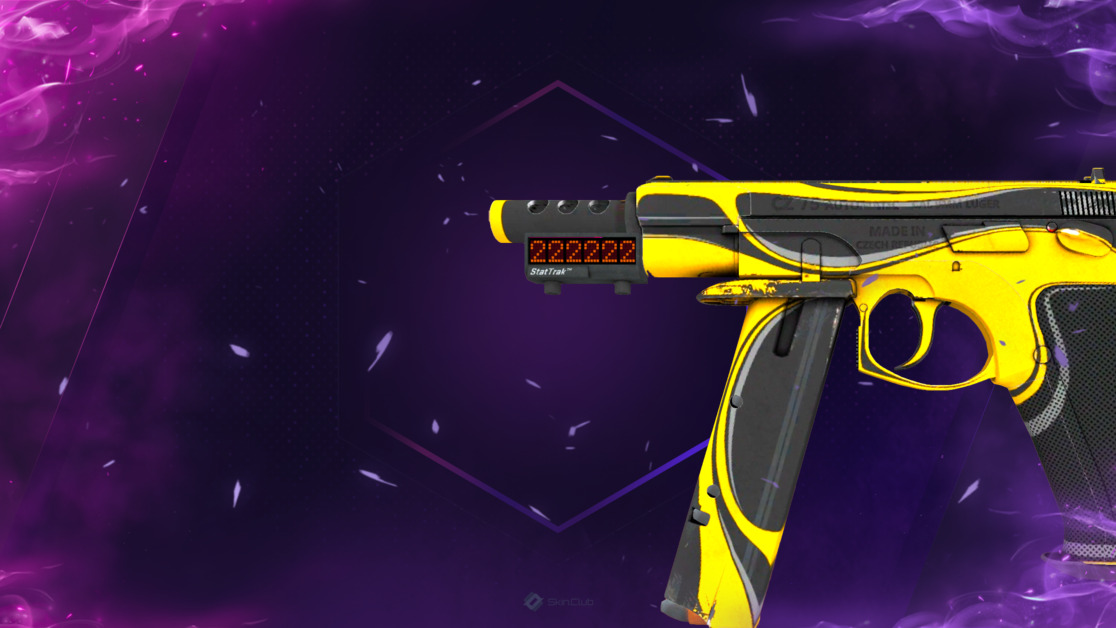 StatTrak™ CZ75-Auto | Yellow Jacket (Field-Tested)