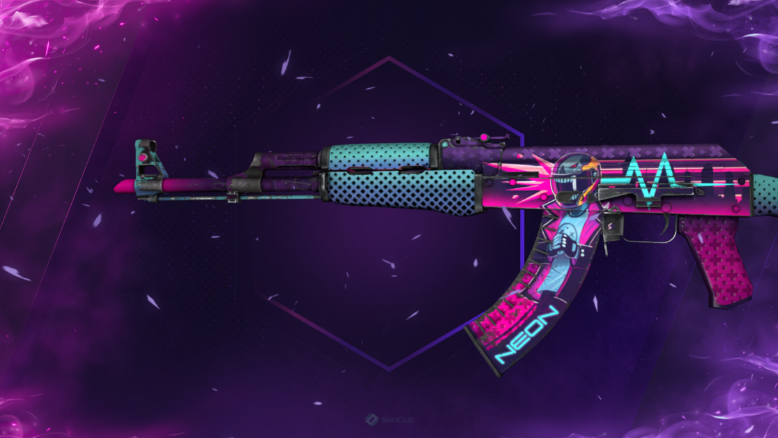 AK-47 | Neon Rider (Well-Worn)