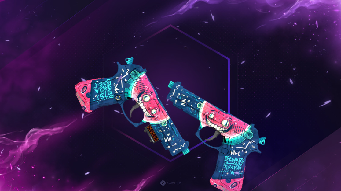 StatTrak™ Dual Berettas | Melondrama (Factory New)
