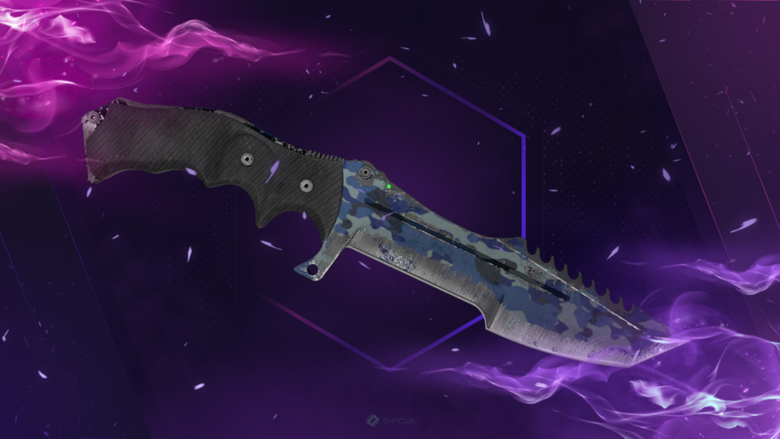★ Huntsman Knife | Bright Water (Battle-Scarred)