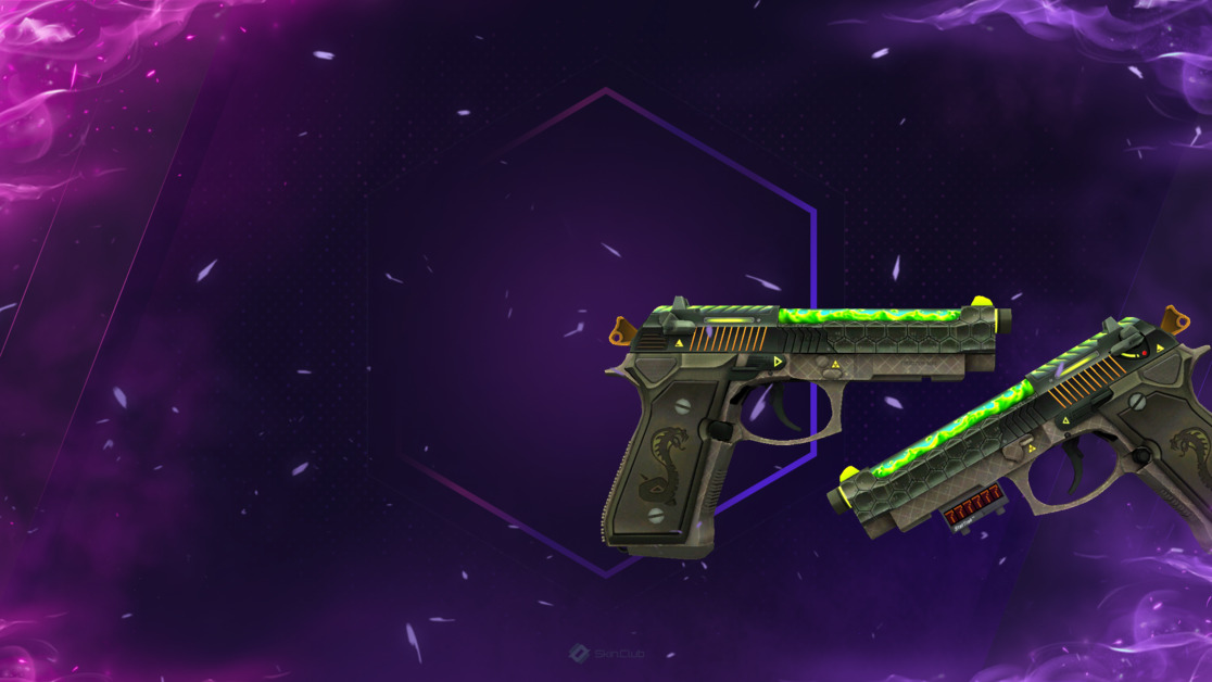 StatTrak™ Dual Berettas | Cobra Strike (Factory New)