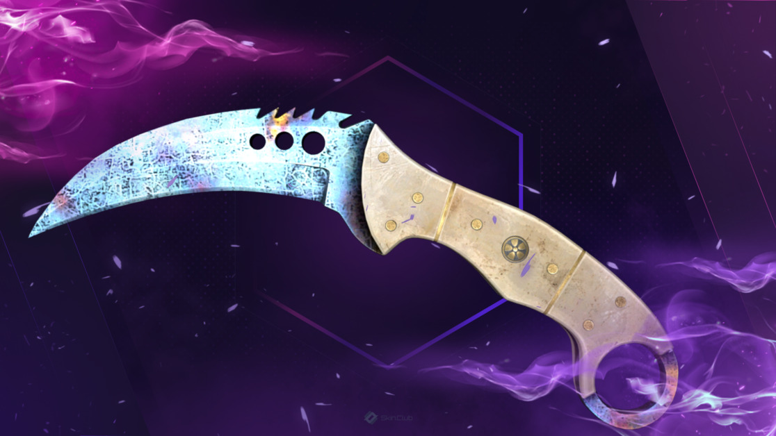 ★ Talon Knife | Case Hardened (Well-Worn)