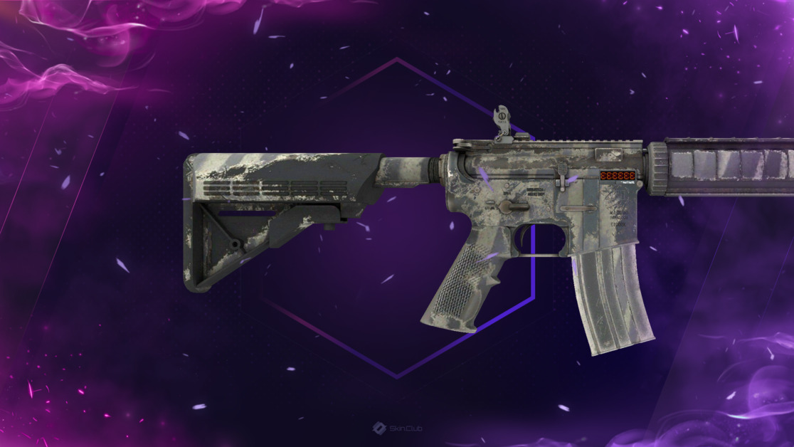 StatTrak™ M4A4 | Faded Zebra (Well-Worn)