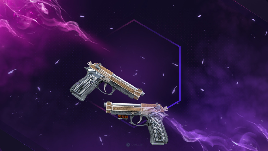 StatTrak™ Dual Berettas | Tread (Factory New)