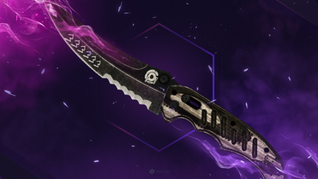 ★ StatTrak™ Flip Knife | Black Laminate (Battle-Scarred)