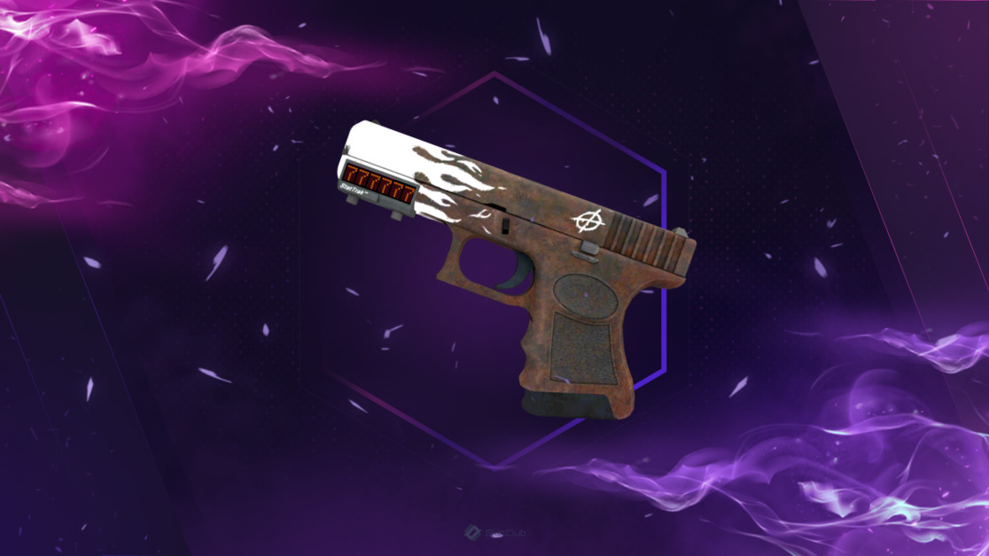 StatTrak™ Glock-18 | Oxide Blaze (Minimal Wear)