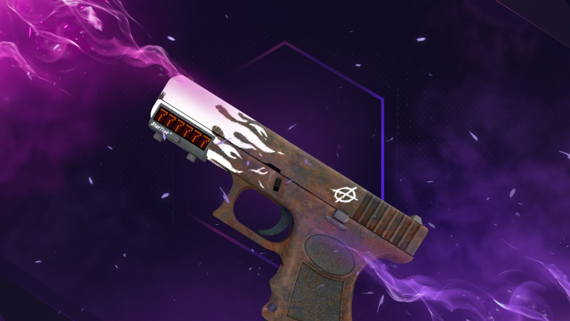 StatTrak™ Glock-18 | Oxide Blaze (Minimal Wear)