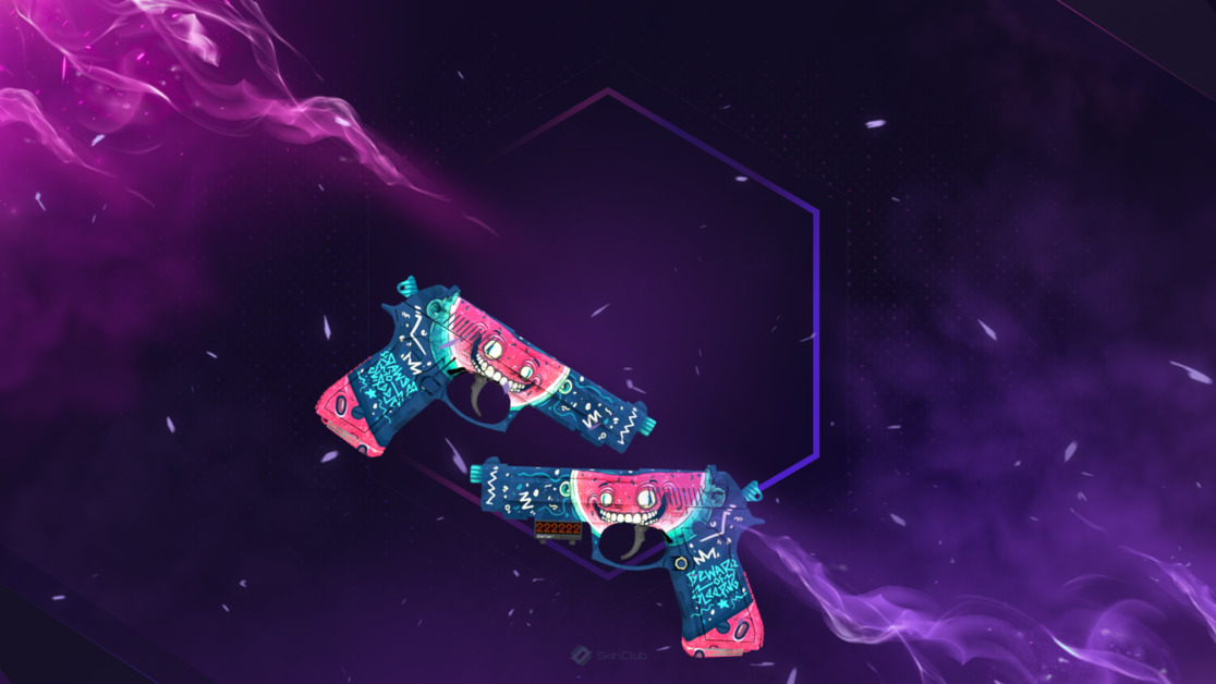 StatTrak™ Dual Berettas | Melondrama (Factory New)