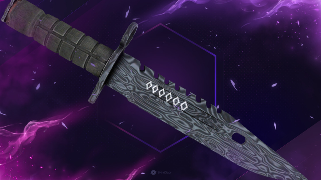 ★ StatTrak™ M9 Bayonet | Damascus Steel (Minimal Wear)